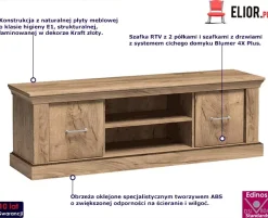 Szafka RTV kraft złoty - Orero