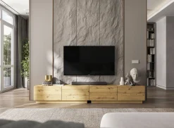 Szafka RTV Loft Industrialna komoda RTV dąb artisan MAT 240