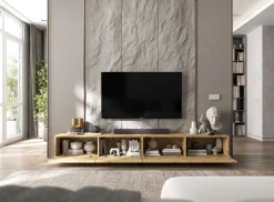 Szafka RTV Loft Industrialna komoda RTV dąb artisan MAT 240