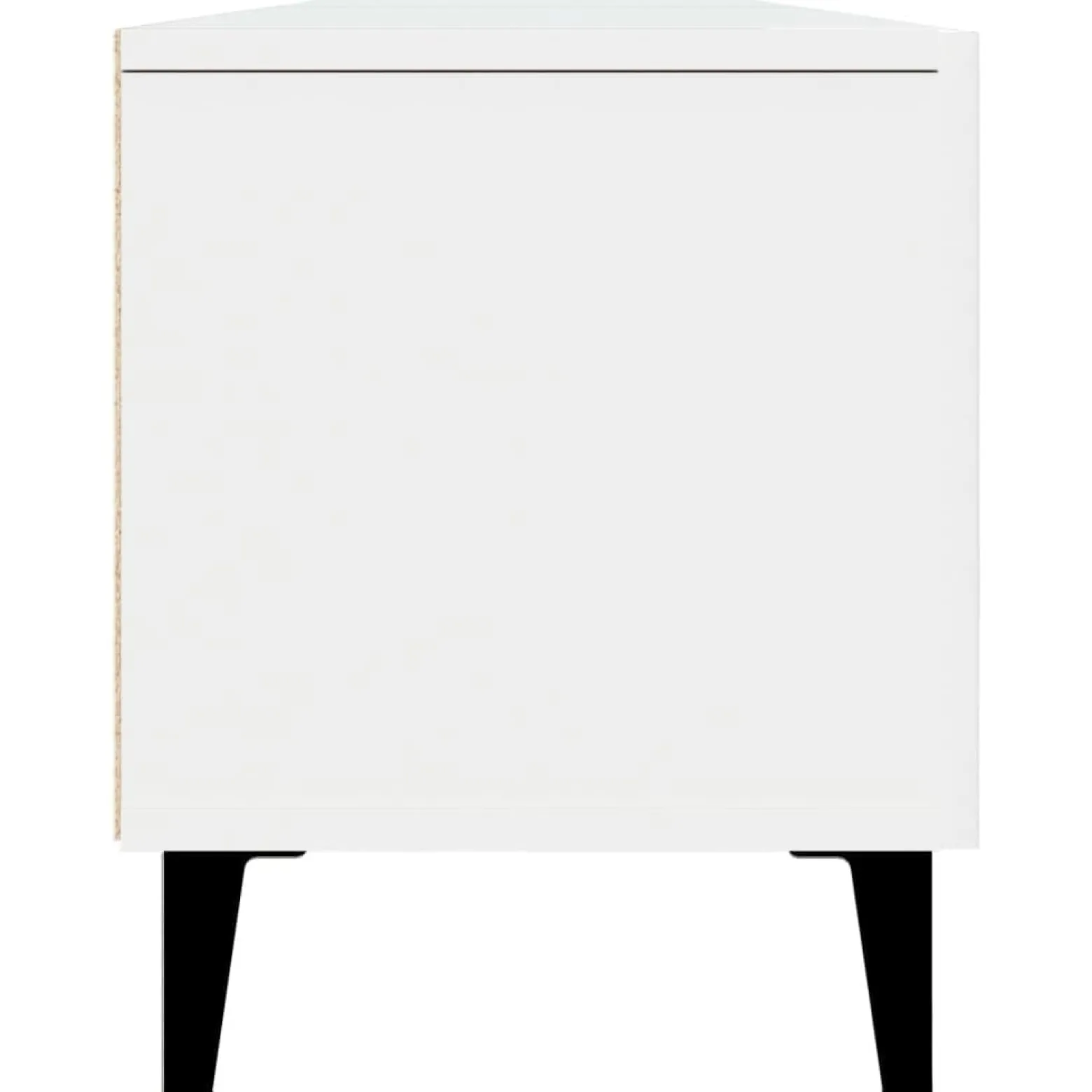 Szafka RTV Stolik Pod Telewizor Szafka Półka Biała 180x31.5x40 cm