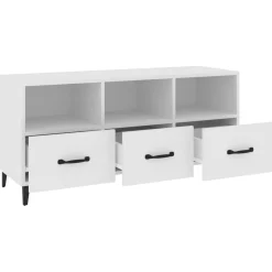 Szafka RTV Stolik Pod Telewizor Szafka Półka Biała 102x35x50 cm