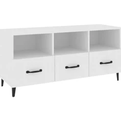 Szafka RTV Stolik Pod Telewizor Szafka Półka Biała 102x35x50 cm