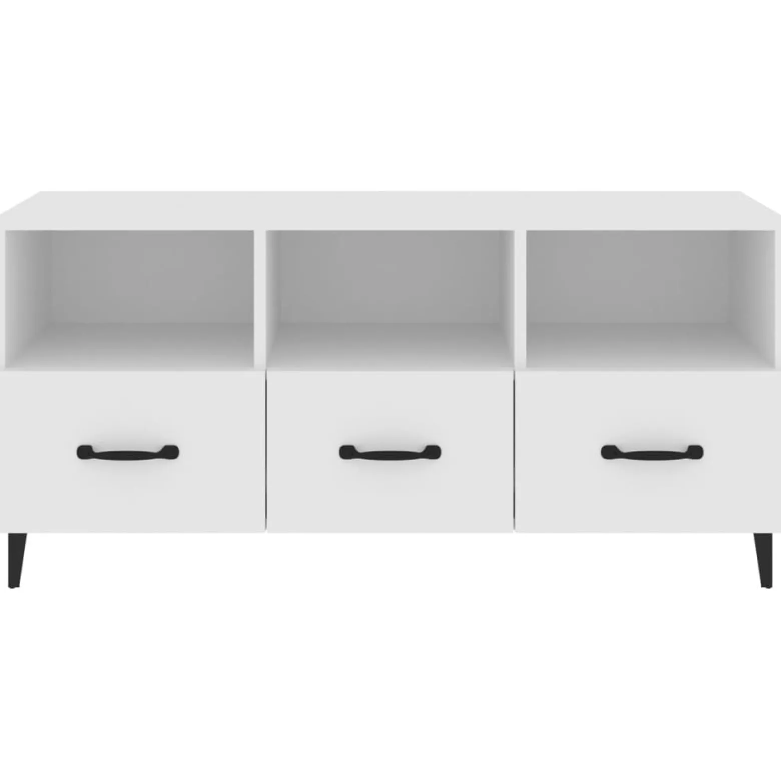 Szafka RTV Stolik Pod Telewizor Szafka Półka Biała 102x35x50 cm