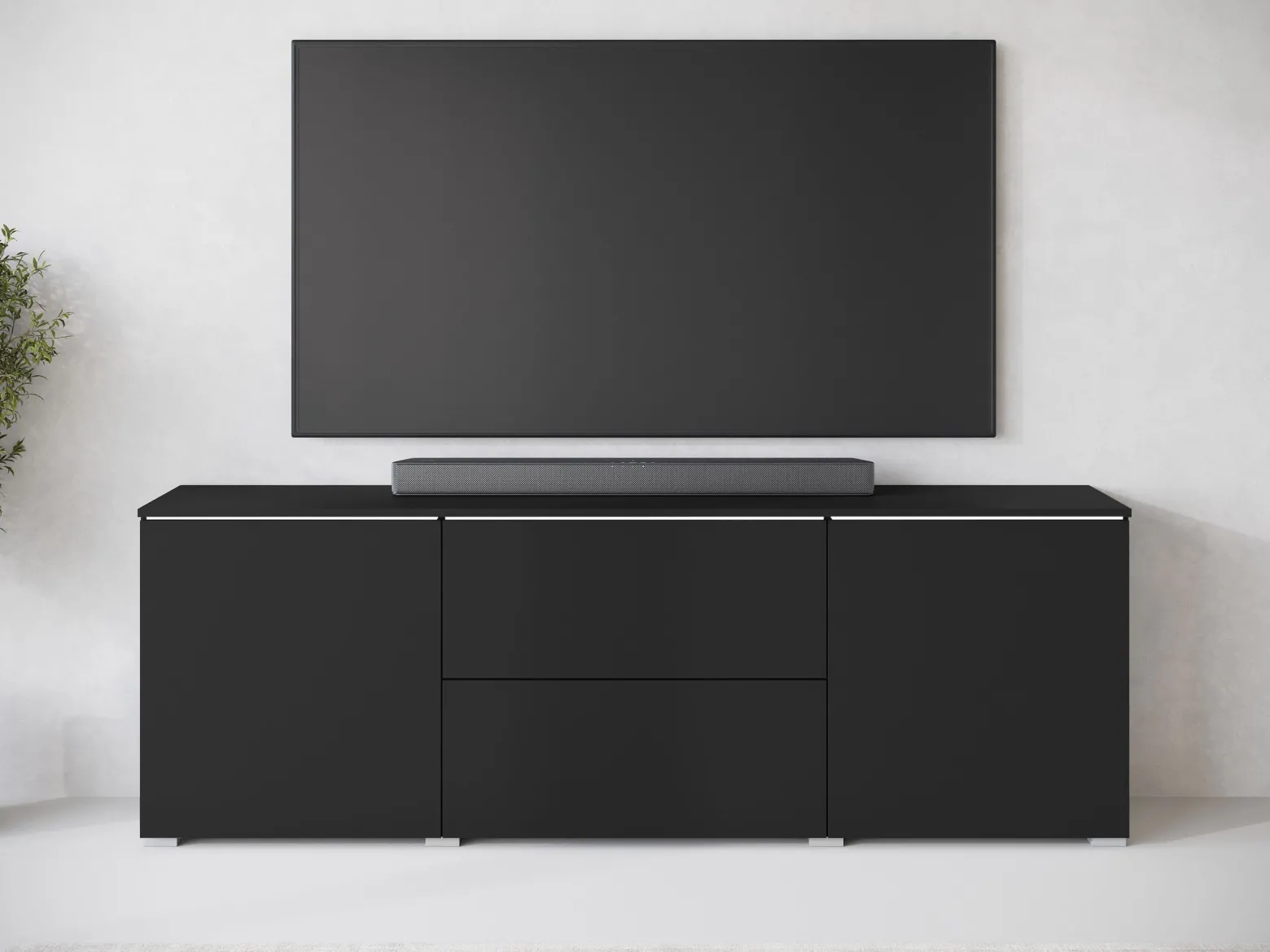 Szafka RTV Vera 180 z białym oświelteniem LED