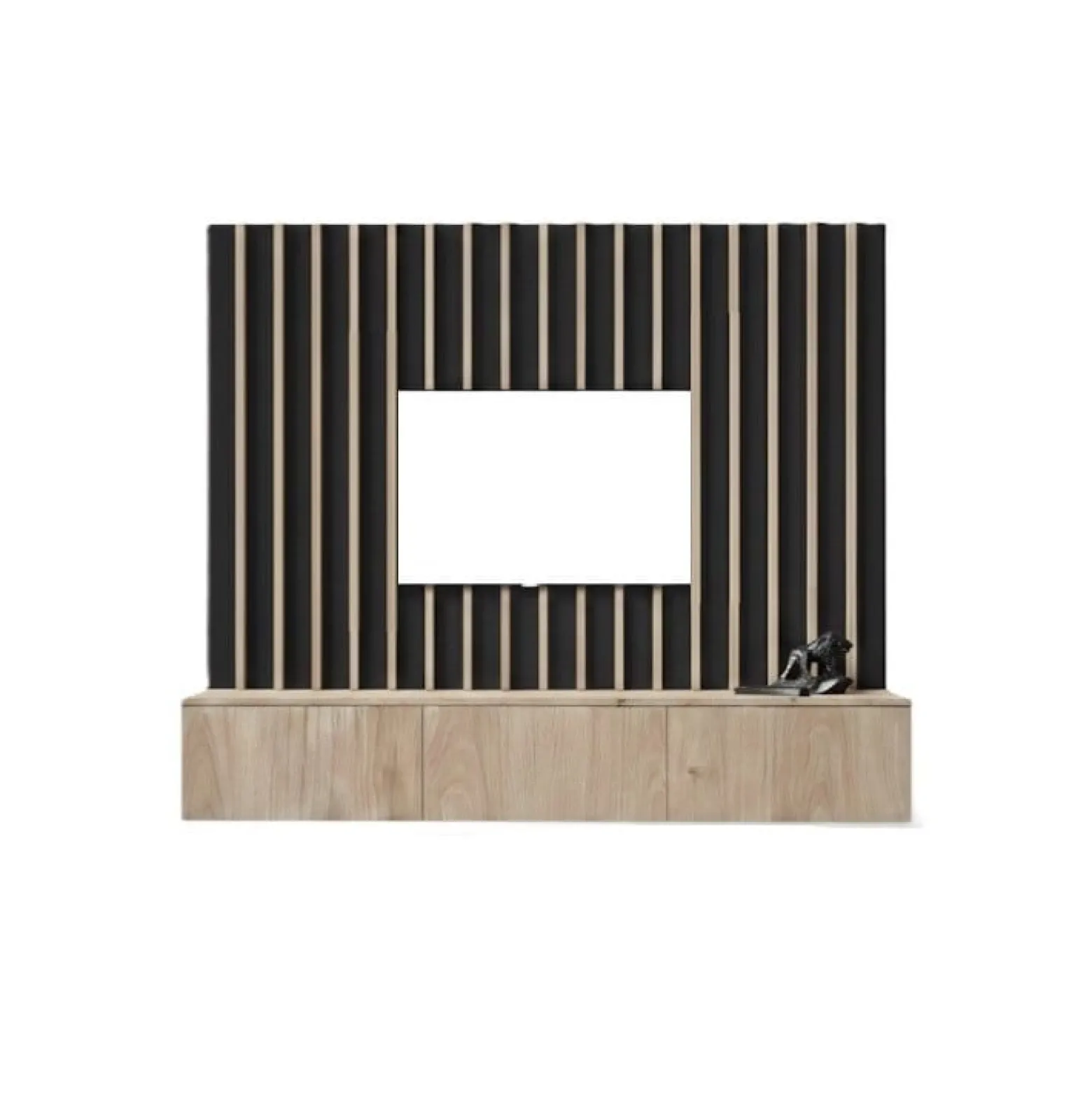 Szafka RTV VERTI 180 hickory jackson + panel ścienny