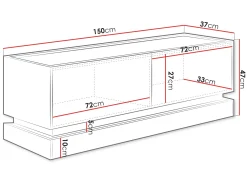 Szafka RTV Zarpant 150 2K