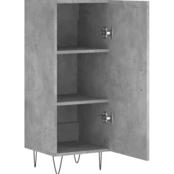 Szafka Szara Beton 34.5x34x90 cm do Salonu Pokoju Sypialni