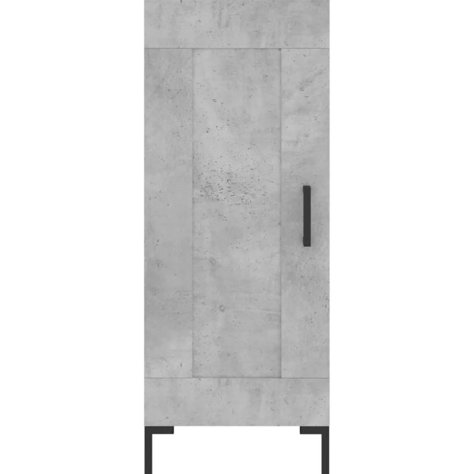 Szafka Szara Beton z Drzwiami z Szufladami 34.5x34x90 cm do Salonu