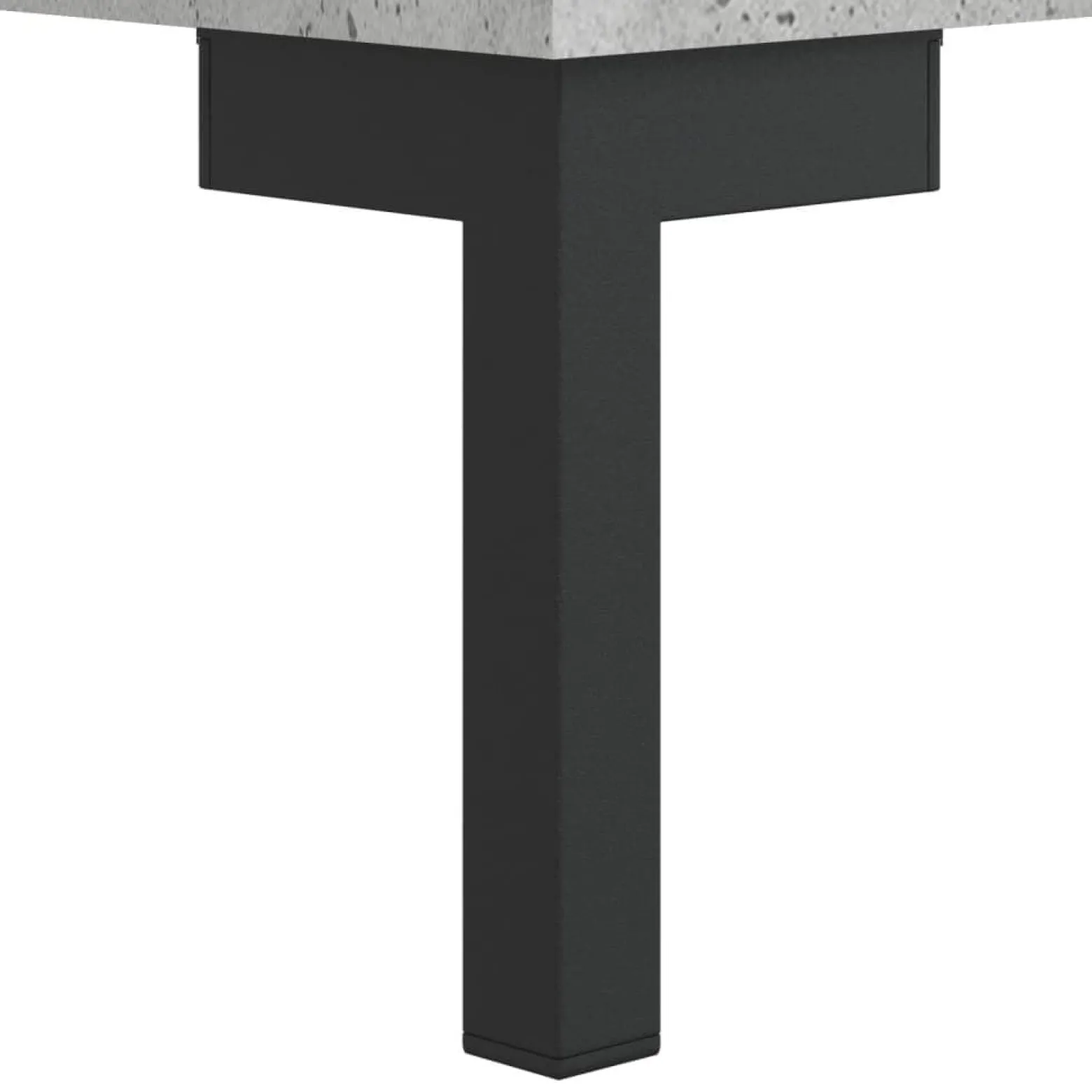 Szafka Szara Beton z Drzwiami z Szufladami 34.5x34x90 cm do Salonu