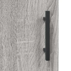 Szafka Szara Dąb Sonoma z Drzwiami 34.5x34x90 cm do Salonu Pokoju