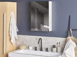 Szafka wisząca łazienkowa z lustrem PRIMAVERA 40 cm 60 cm Biały