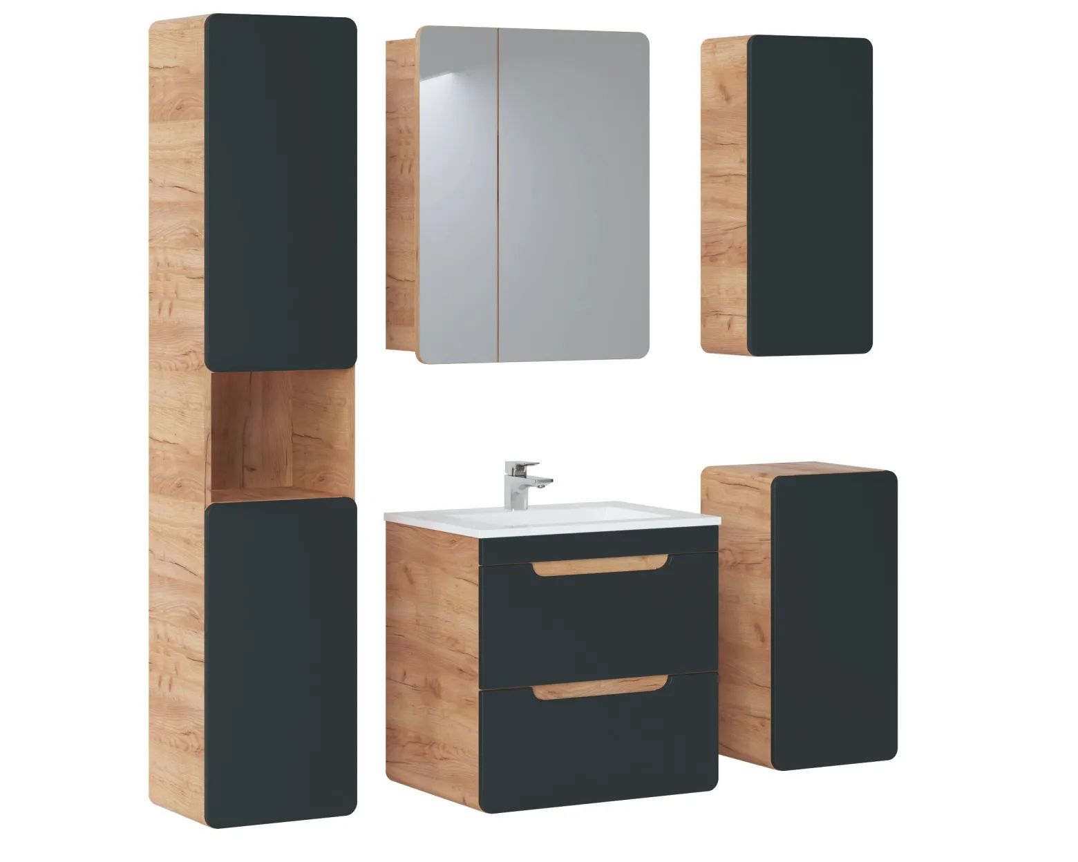 Szafka wisząca z lustrem 60 cm ARUBA