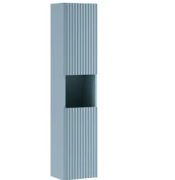 Szafka wysoka NOVA DENIM 140 cm ryflowana wisząca nowoczesna