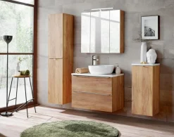 Szafka z lustrem 80 cm CAPRI DĄB