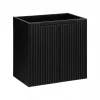 Szafka Z Umywalką 60 cm BLAT DĄB 2 Drzwi Ryfle NOVA BLACK