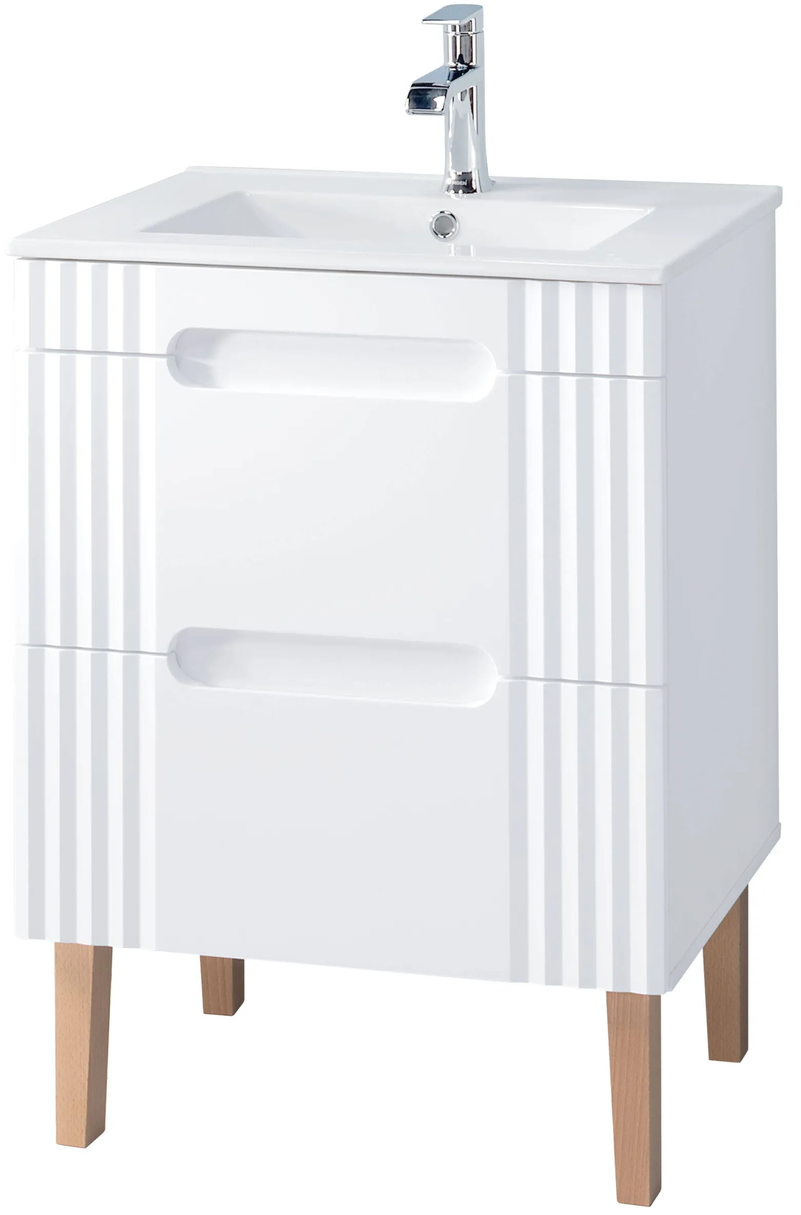 Szafka z Umywalką Fiji White 60 cm z Umywalką