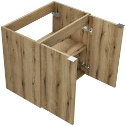 Szafka z Umywalką Nova Oak 120cm z Blatem i Dwiema Umywalkami Wiki