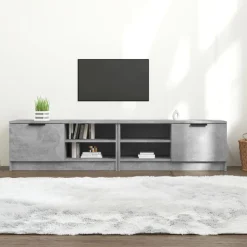 Szafki wiszące 2 szt. szarość betonu 80x35x36.5 cm