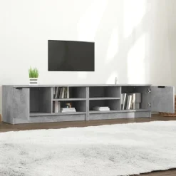 Szafki wiszące 2 szt. szarość betonu 80x35x36.5 cm