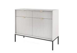 Szara Komoda na metalowych nóżkach 104cm Nilo ps
