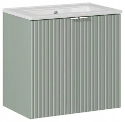 SZAŁWIOWA szafka z umywalką 60 cm LINE REED GREEN 82-60-D