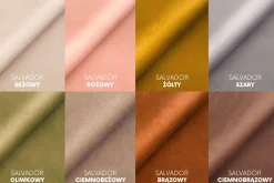 Szezlong modułowy, tkanina welur Salvador, Brązowy, Prawy, Selia