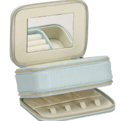 Szkatułka na biżuterię ekoskóra 11,5x8,5x5,5 cm organizer