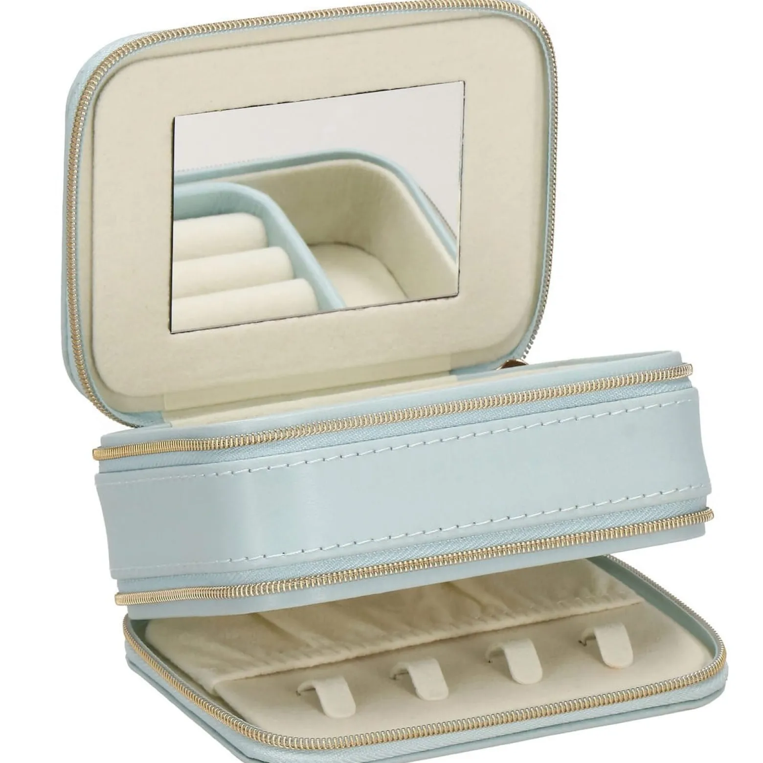 Szkatułka na biżuterię ekoskóra 11,5x8,5x5,5 cm organizer