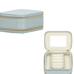 Szkatułka na biżuterię ekoskóra 11,5x8,5x5,5 cm organizer