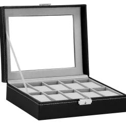 Szkatułka na zegarki 25x20x8 cm ekoskóra organizer
