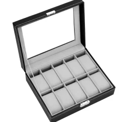 Szkatułka na zegarki 25x20x8 cm ekoskóra organizer