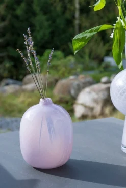 Szklany wazon w pastelowym kolorze CROCUS, 12,5 cm