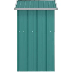 Szopa ogrodowa, zielona, 126x97,5x177 cm, stal galwanizowana