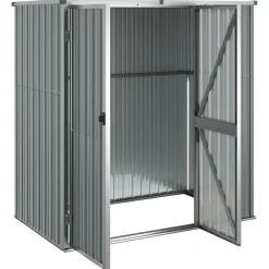 Szopa Szary 161 x 89 x 161 cm Stal vidaXL