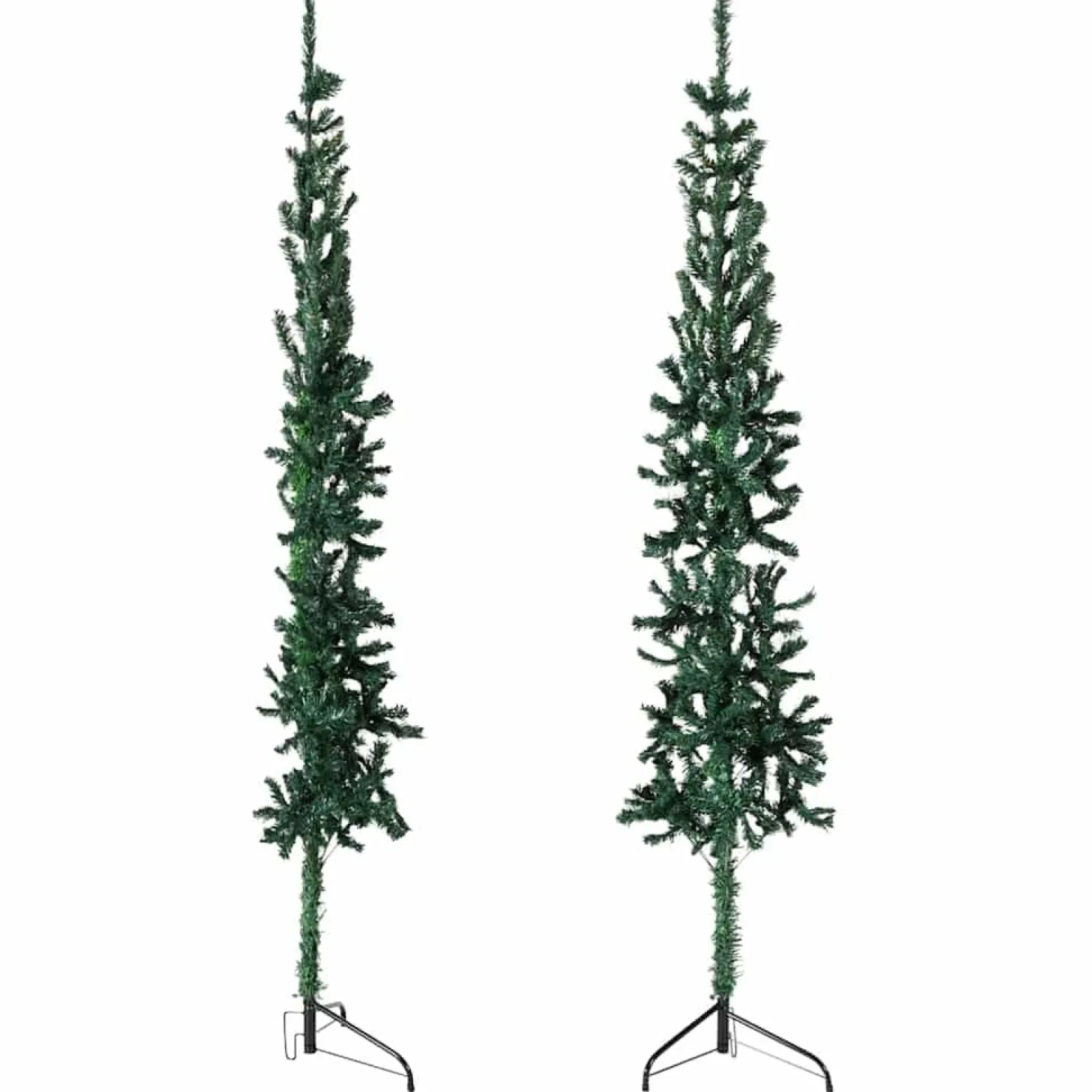 Sztuczna choinka połówka Zielony 150 cm vidaXL