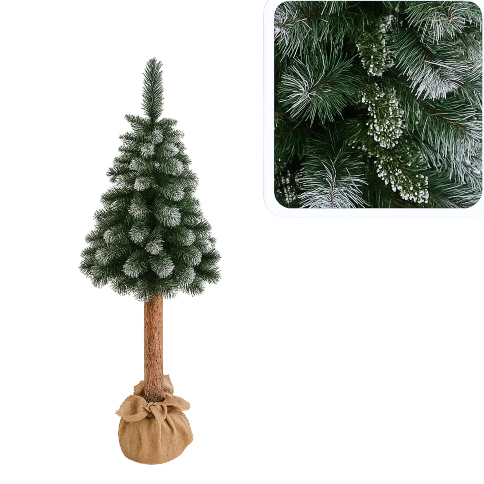 Sztuczna Choinka Drzewko Na Pniu 120cm Sosna Baltica Diamentowa