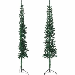 Sztuczna choinka połówka Zielony 120 cm vidaXL