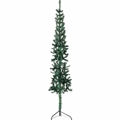 Sztuczna choinka połówka Zielony 240 cm vidaXL