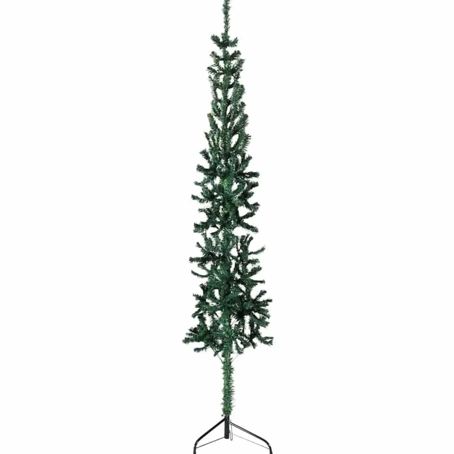 Sztuczna choinka połówka Zielony 240 cm vidaXL
