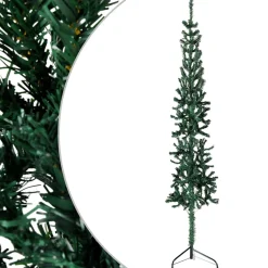 Sztuczna choinka połówka Zielony 150 cm vidaXL