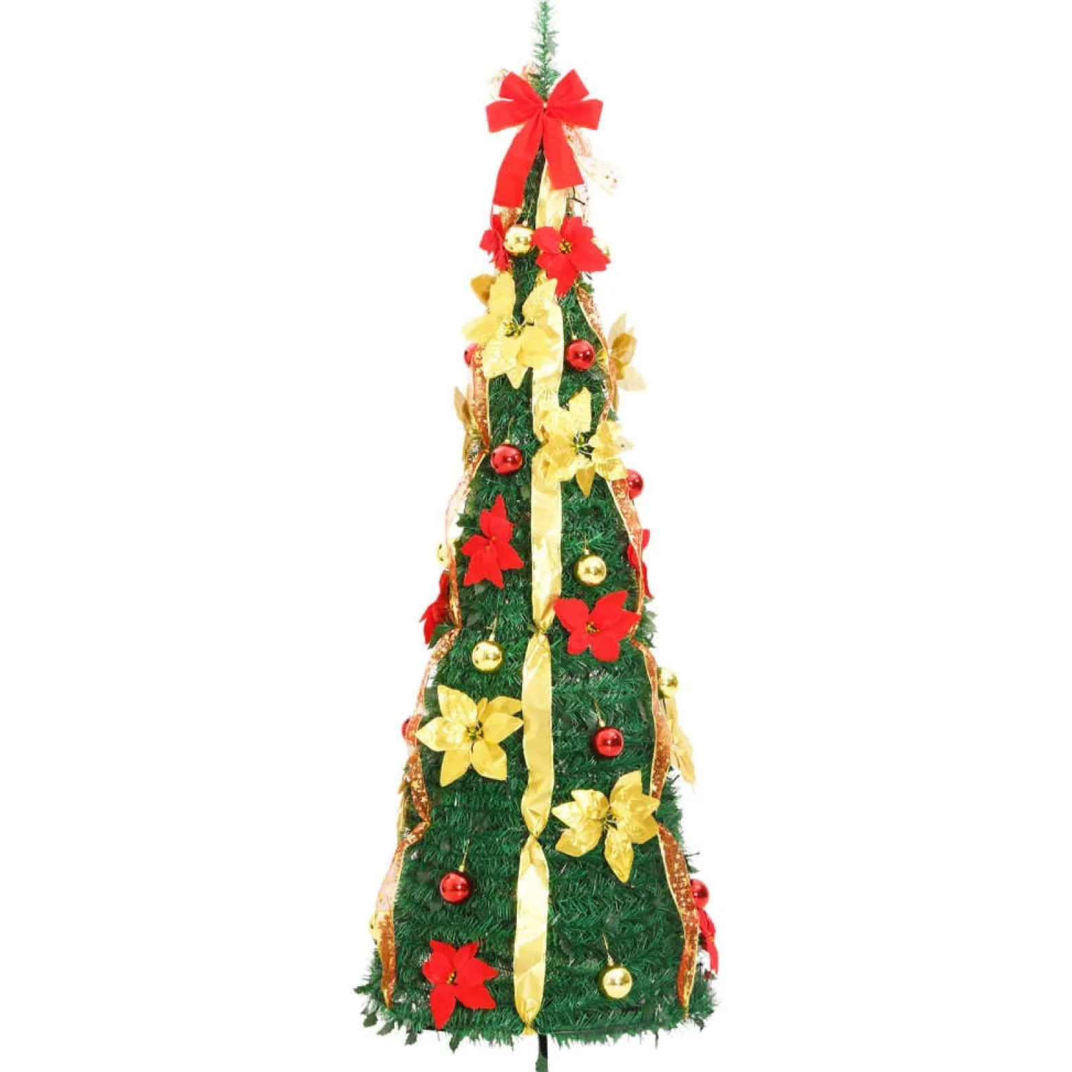 Sztuczna choinka typu pop-up 50 LED zielona 120 cm