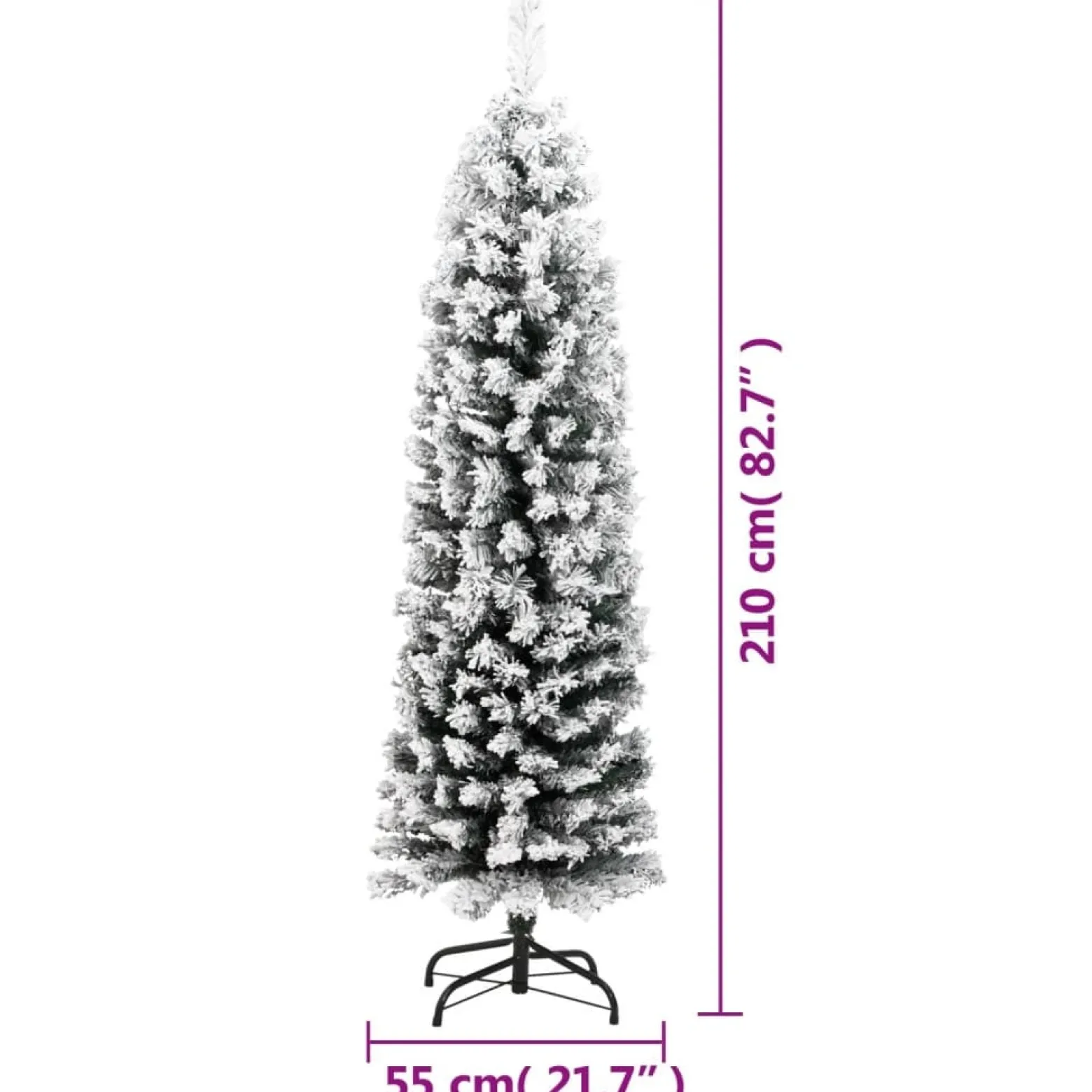 Sztuczna choinka Zielony 210 cm vidaXL