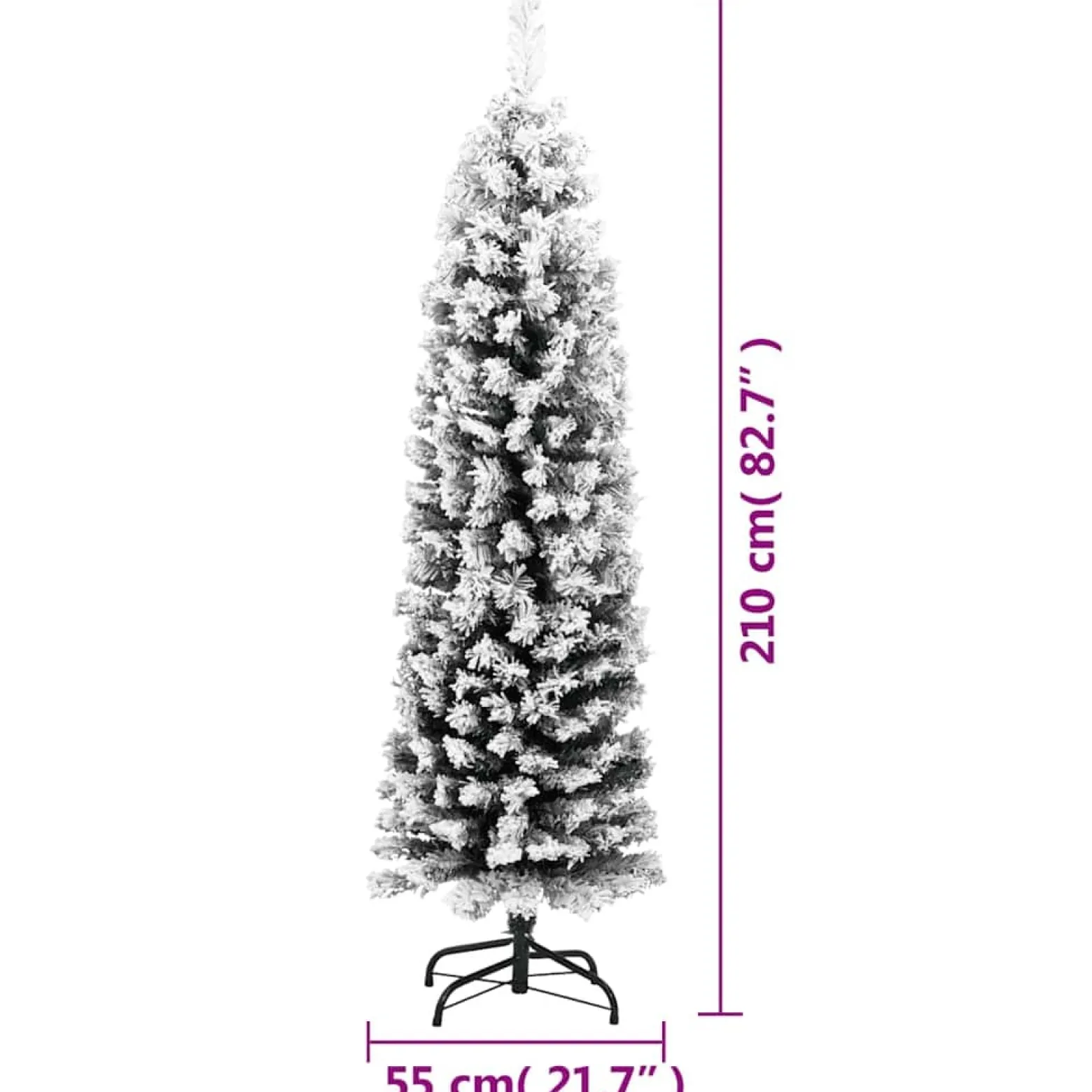 Sztuczna choinka Zielony 210 cm vidaXL