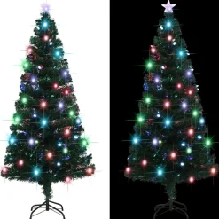Sztuczna choinka Zielony 180 x 90 cm vidaXL