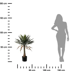 Sztuczna jukka w doniczce 90 cm realistyczne drzewko dekoracyjne do wnętrz