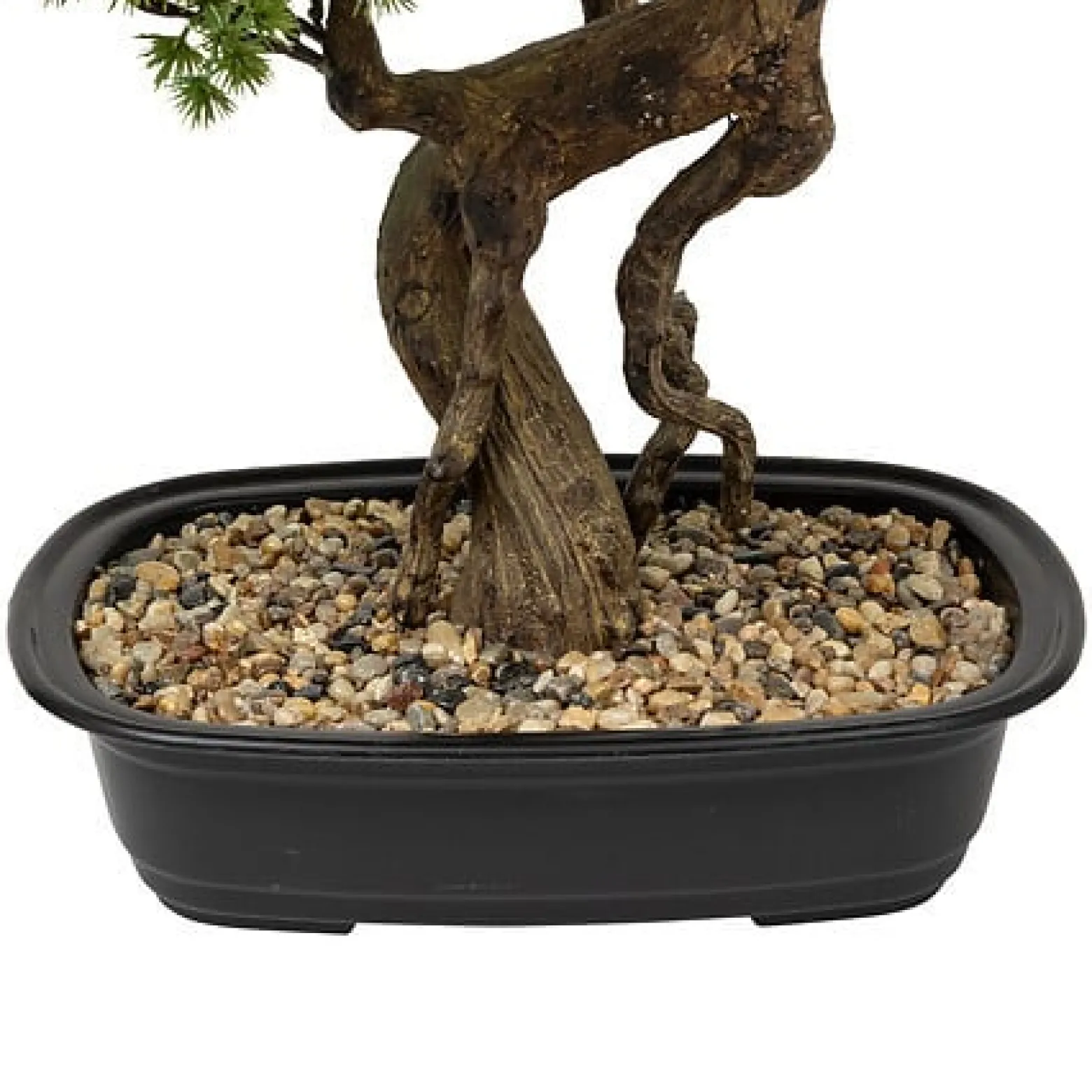 Sztuczne DRZEWKO BONSAI 86 cm w czarnej ceramicznej donicy