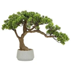 Sztuczne drzewko Bonsai 45 cm w szarej ceramicznej donicy