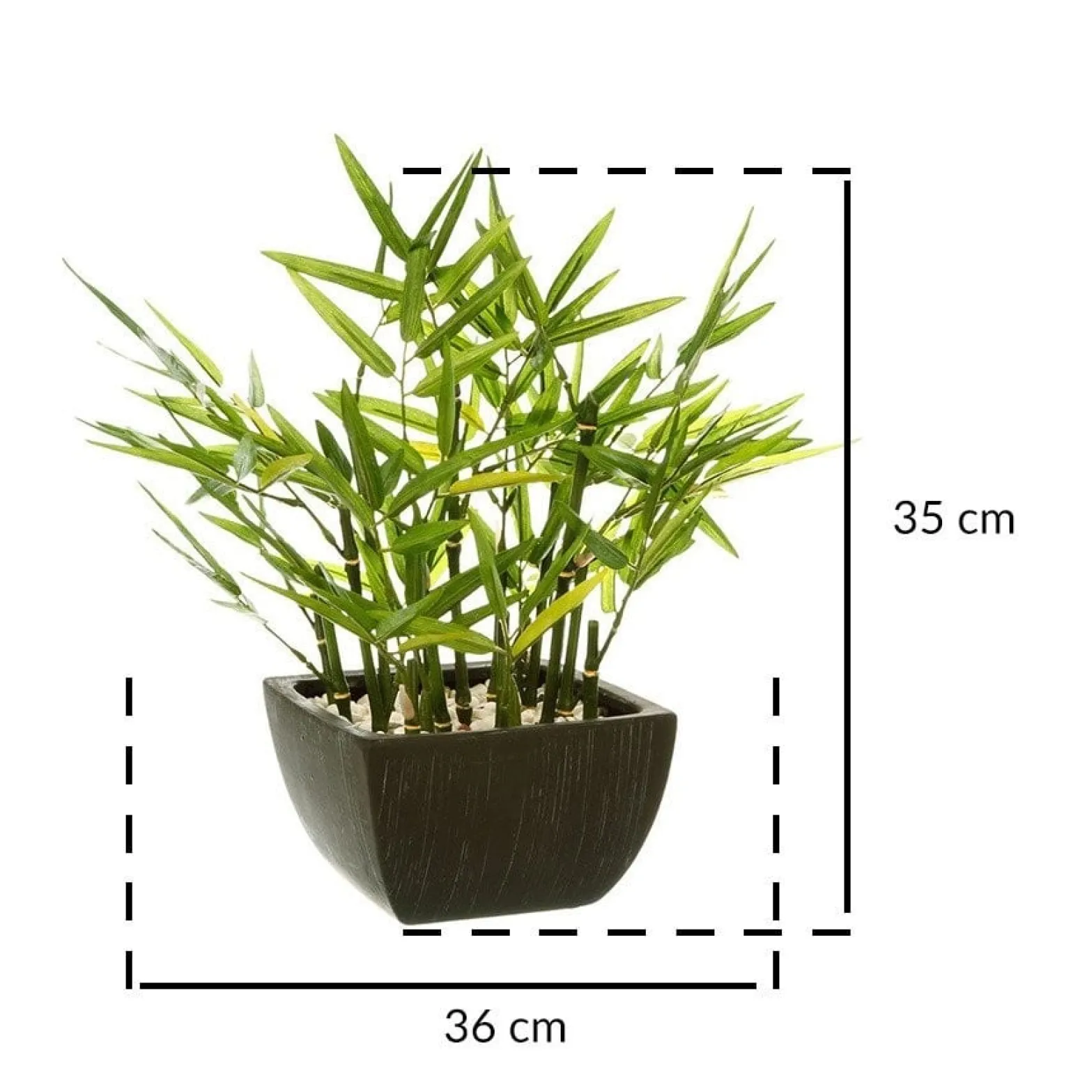 Sztuczne kwiaty - bambus w doniczce, wys. 35 cm