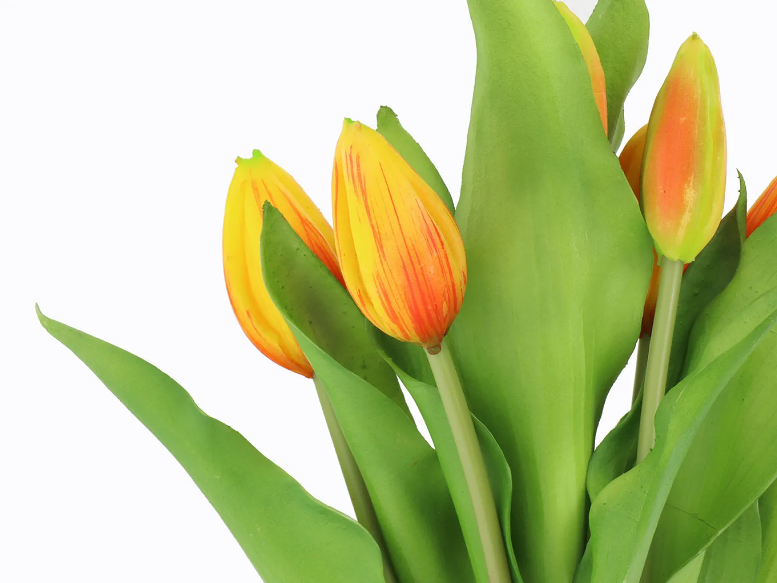 Sztuczny bukiet Tulipanów 7 szt. 33 cm pomarańczowych