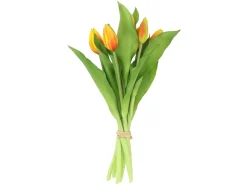 Sztuczny bukiet Tulipanów 7 szt. 33 cm pomarańczowych